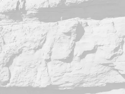Huge Smooth Cliff Wall Scanned Drone PBR Low-poly 3D model