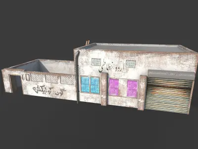 Village House Low-poly 3D model