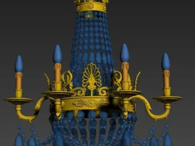 vintage wall lamp 9 Low-poly 3D model