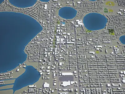 Winter Haven  Low-poly 3D model