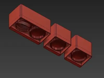 Delta wall light 3D model