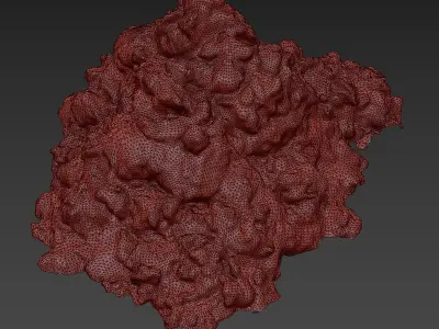 A pile of clay 3D model