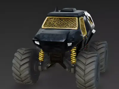 The Night-Crawler Tactical Onyx SUV 3D Model Low-poly 3D model