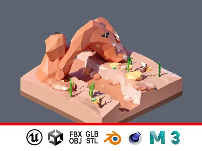 land 41A Low-poly 3D model
