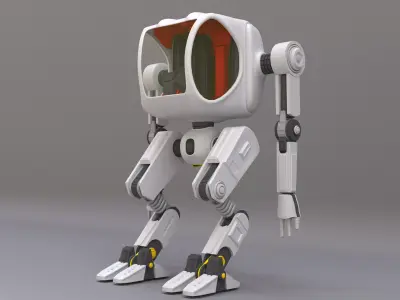  futuristic medical and war robot 3D model