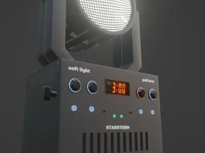 DJ Lighting Low-poly 3D model