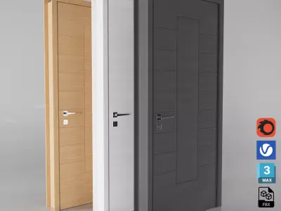 Interior Door Collection 006 3D model