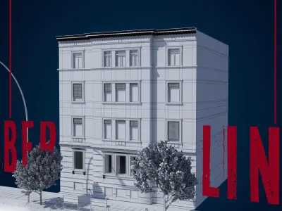 Berlin street building NO102 3D model