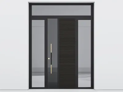 Aluminium door 106 3D model