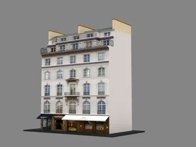Typical Parisian Apartment 3d Building 11 3D model
