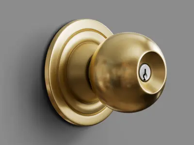 3 Door Knobs 3D model