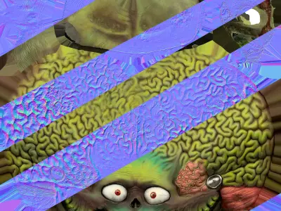 Martian Figure Scan 3D model