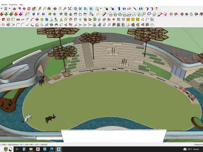 Amphitheater 3D model 3D model
