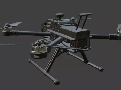 Hexacopter Drone 3D Model 3D model