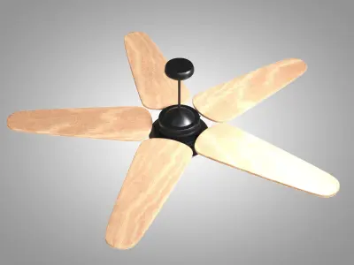 Ceiling Fan 03 Low-poly 3D model