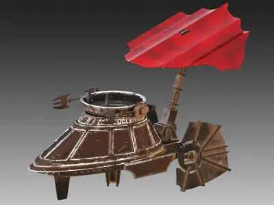 Star Wars Sail Skiff 3D model
