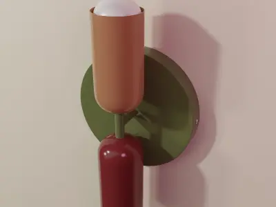 Customizable 3D Feature Wall Light Model 3D model