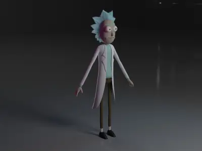 Rick and Morty Rick Sanchez Character 3D model