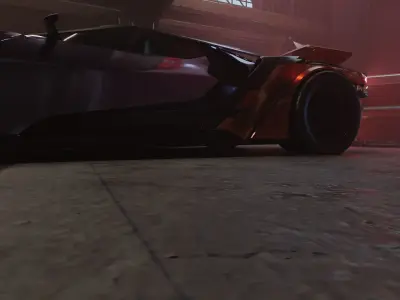 Cyberpunk Exterior Scene v4 - Jays Garage 3D model