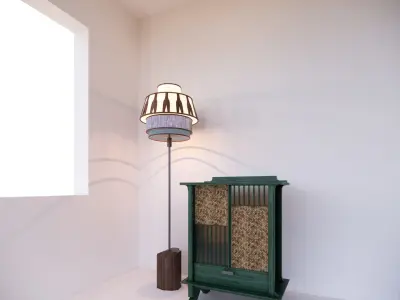Cabinet And Lamp design 3D model