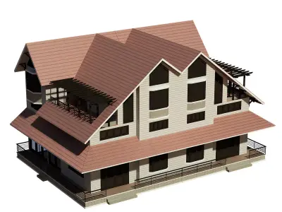 Semi Detached House 3D model