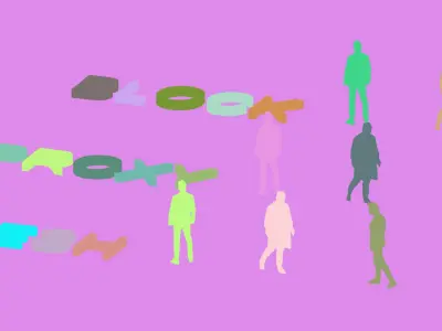 Axonometric People Pack for Architectural Visualization Low-poly 3D model