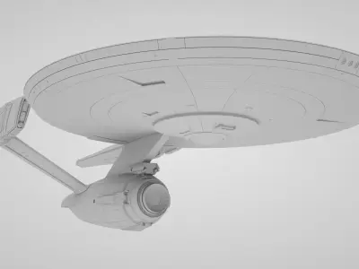 Star Trek Discovery - USS Enterprise Refit STLs for 3D printing 3D print model