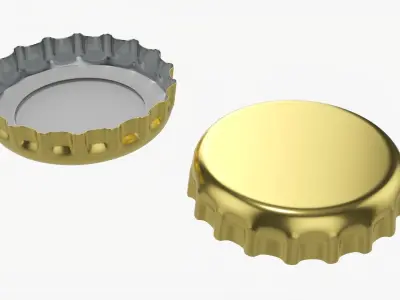 Beer cap 02 3D model