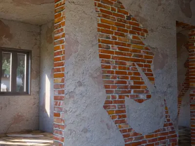 ABANDONED HOUSE Low-poly 3D model