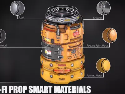 Sci-Fi Prop Smart Materials Texture