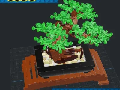 Lego - Bonsai Tree 3D print model