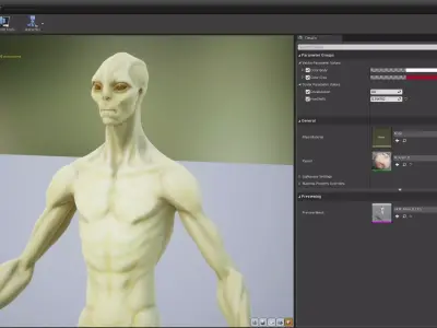 Alien B Low-poly 3D model