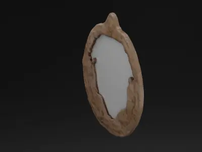 Wall Mirror Low-poly 3D model purchase