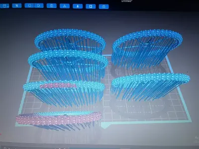 Pipe Bangles Designs 6 File Same Designs But Size Deferent  3D print model