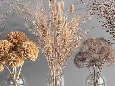 Collaction Plants Bouquet 2 3D model