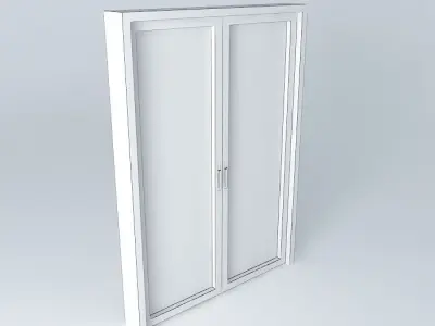 Glass door 1 50 Free 3D model