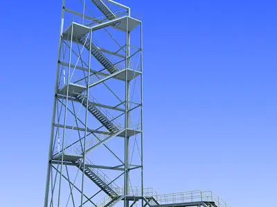 Industrial Tower 2 3D model