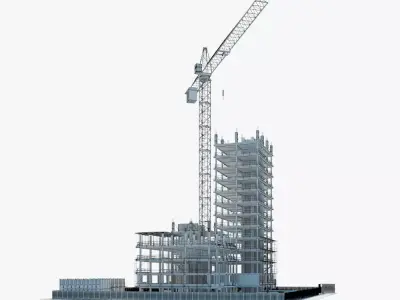  Construction Building site 3D model