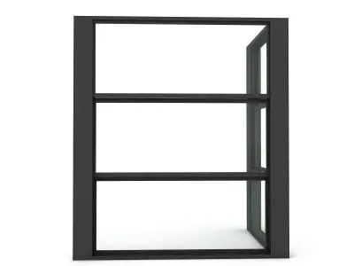 Guillotine Glazing Low-poly 3D model