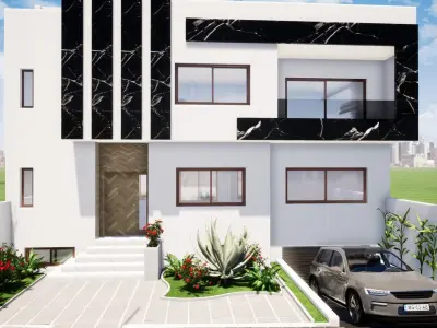 Modern Villa 3D model 3D print model