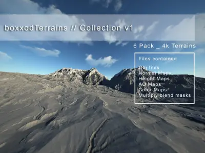Terrains Pack 3D model