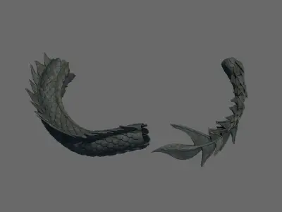 Rocking Mountain - Stone - Long body 01 3D model