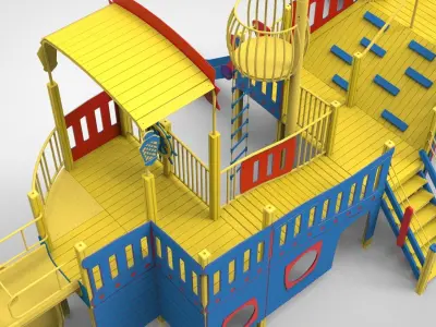 Playground for kids 3D model
