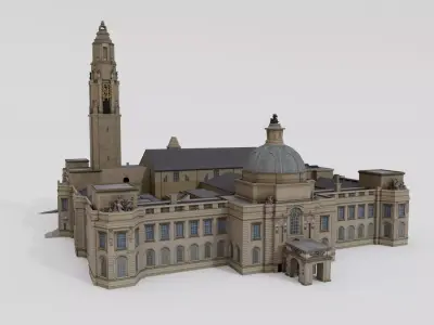 Cardiff City Hall 3D model