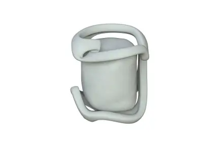 SciFi Shape Object Low Poly 119 Low-poly 3D model