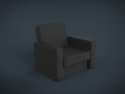 simple chair Free low-poly 3D model