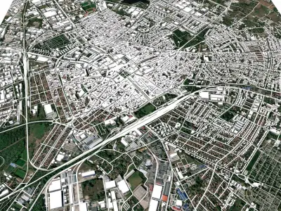 Cityscape Kecskemet Hungary 3D model