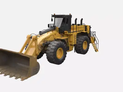 Wheel Loader CAT GameReady Low-poly 3D model
