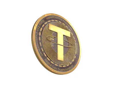 Tether USDT Coin v4 002 3D model