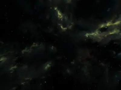 HDRI Epic Panoramic Sky - 360 starfield - epic green aurora 014 Low-poly 3D model